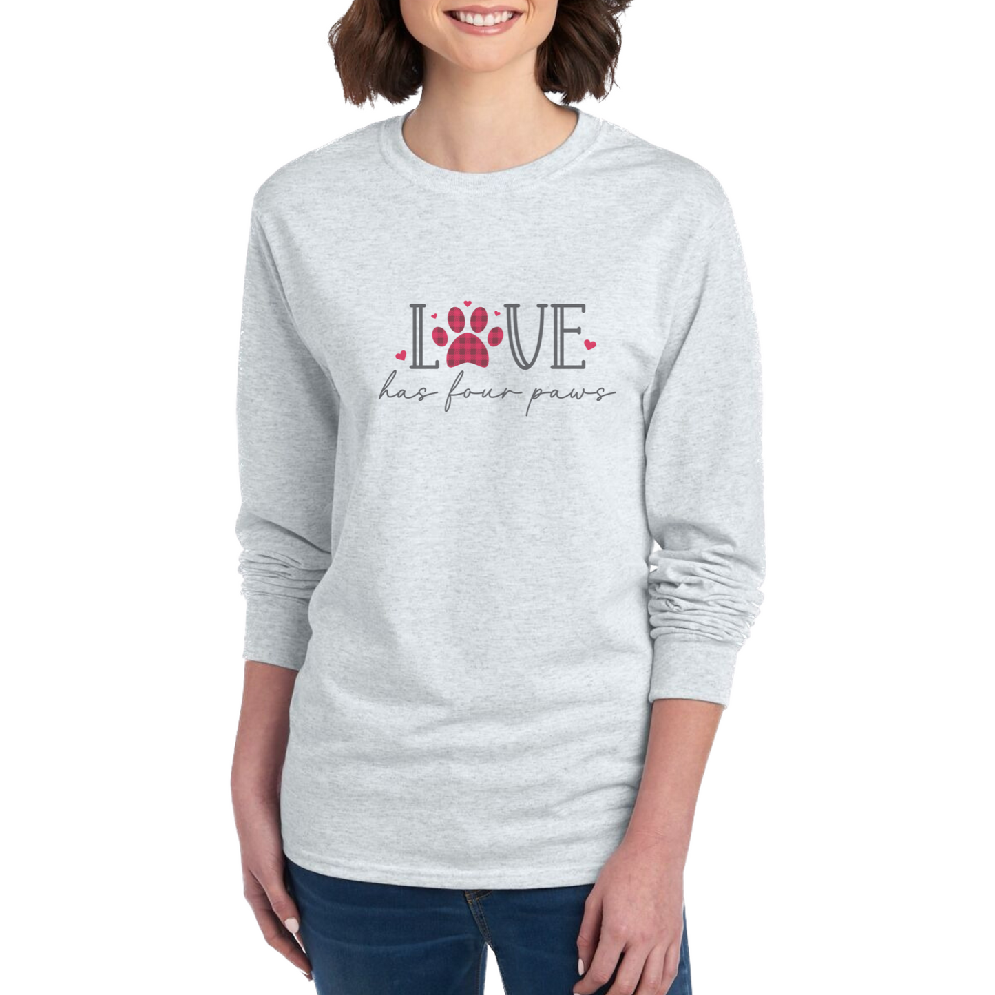 Love Has Four Paws Sweatshirt | Cozy Unisex Pet Lover Gift