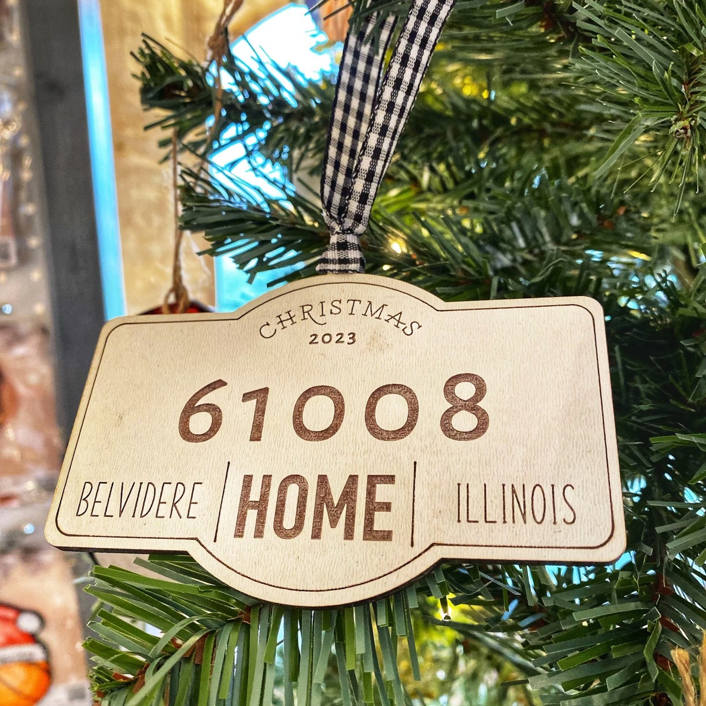 Personalized Family Christmas Ornament – Custom Name & Year