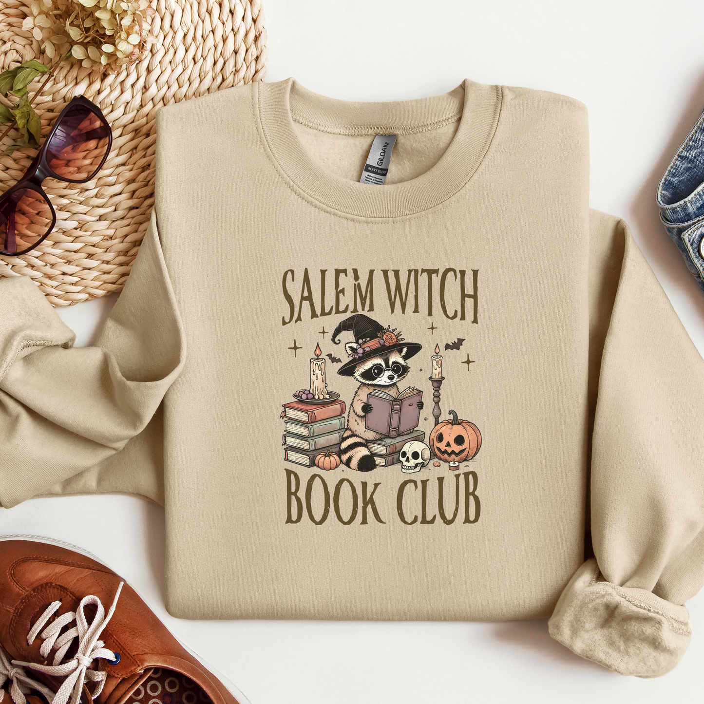 Salem Witch Book Club Sweatshirt | Cozy Fall Reading Shirt