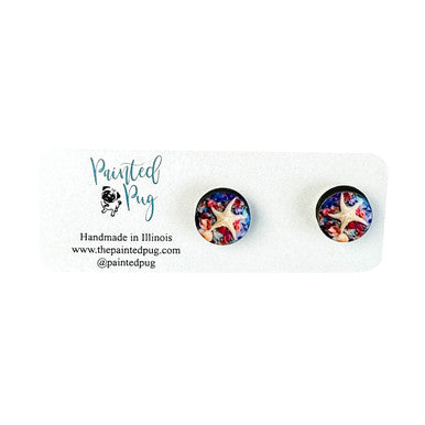 Starfish Summer Beach Stud Earrings