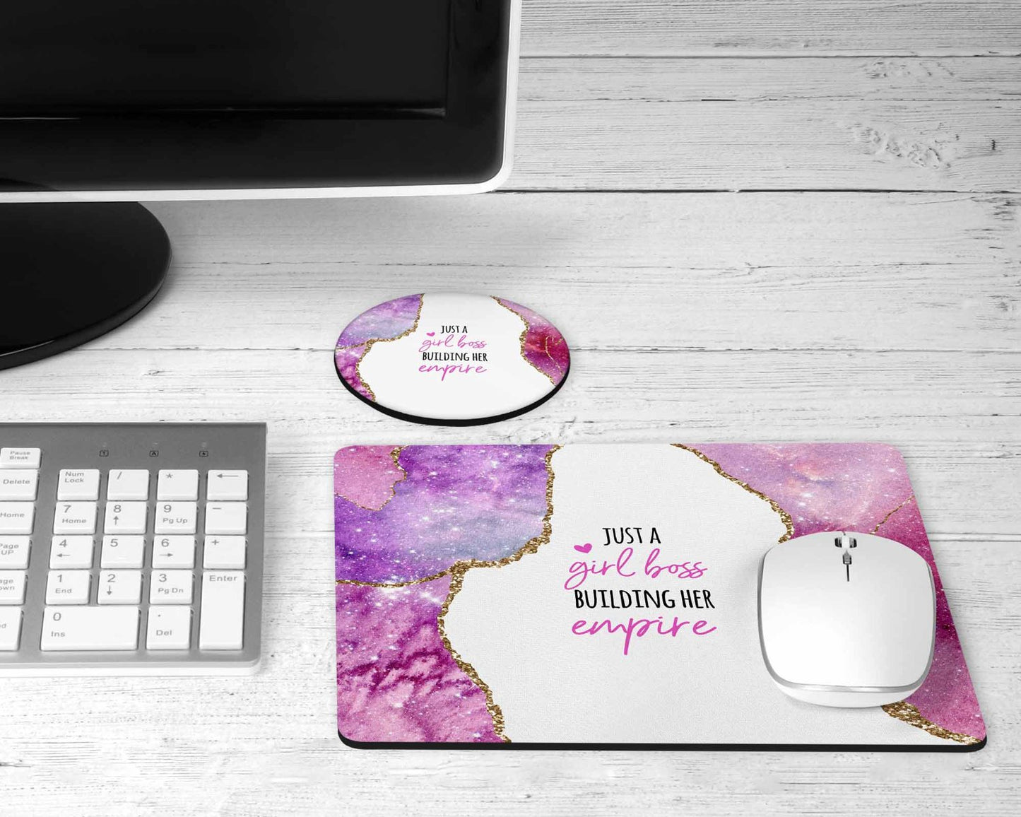 Girl boss desk set