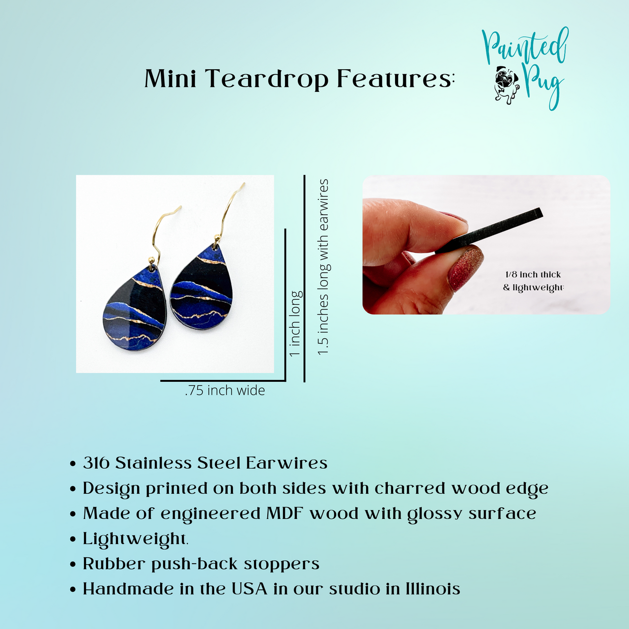 Easter Bunny Cute Teardrop Dangling Earrings