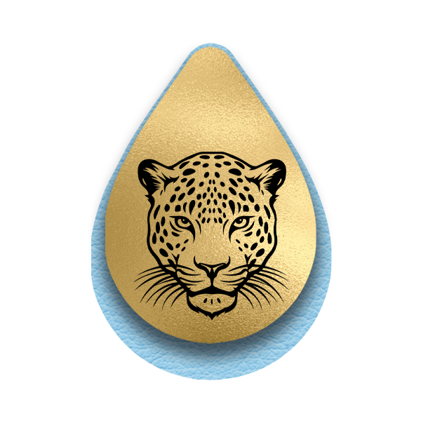Handmade Light Blue and Gold Jaguar Earrings | School Spirit Sports Earrings | Game Day Fan Gift