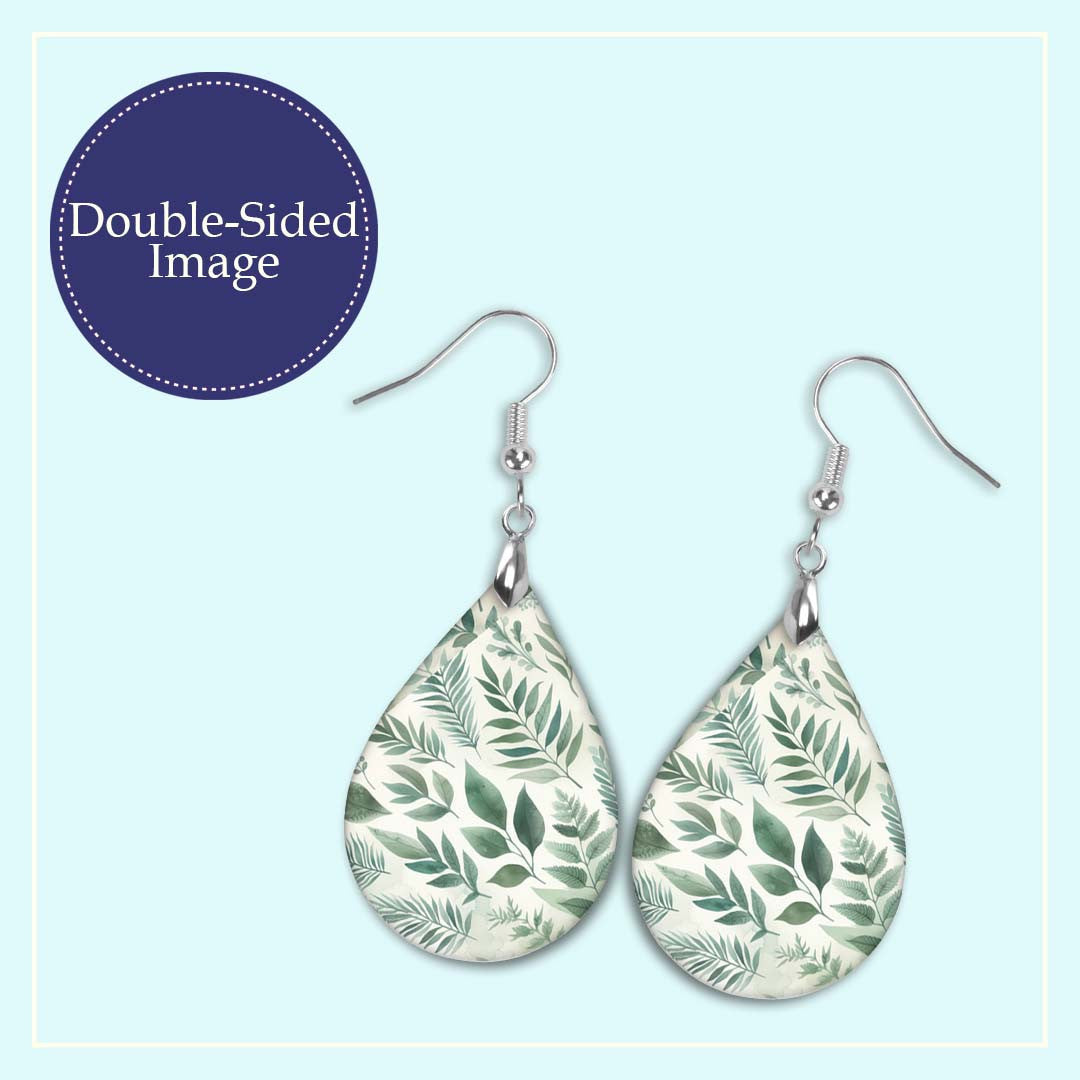 Sage Green Teardrop Earrings