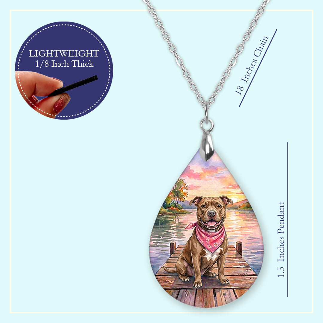 18 inch chain length guide for the pitbull lake teardrop pendant necklace