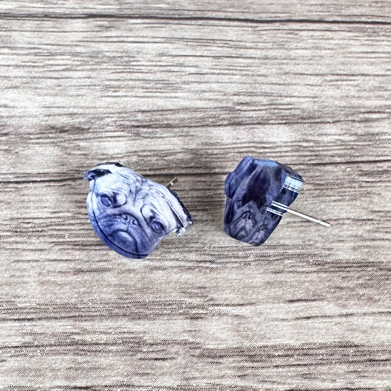Custom Pet Photo Earrings - Stud Earrings or Dangle Earrings