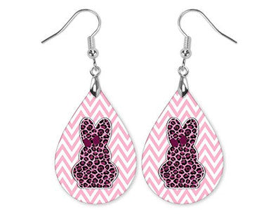 Easter Bunny Cute Teardrop Dangling Earrings