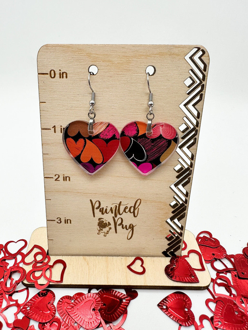 Valentine's Day Earrings | Heart Shaped Dangle Earrings