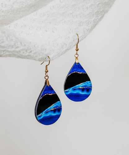 Earrings 4 Pairs Gift Set Blue Green Turquoise Beach