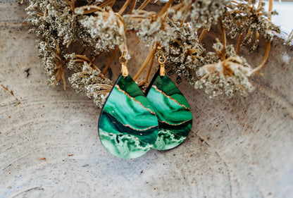 Earrings 4 Pairs Gift Set Blue Green Turquoise Beach