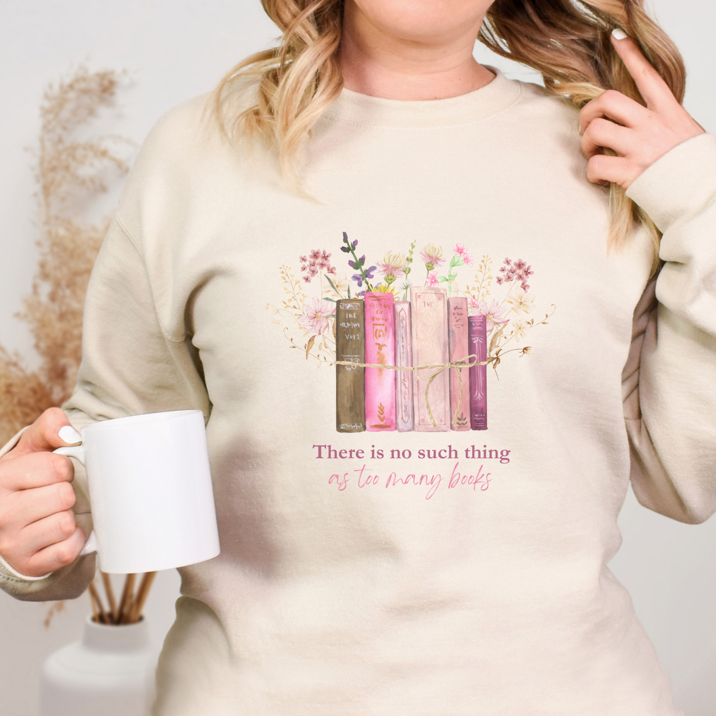 The Book Lover Bundle – Cozy Sweatshirt, Wine Tumbler, Bookmark & Coaster