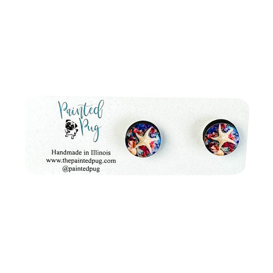 Starfish Summer Beach Stud Earrings