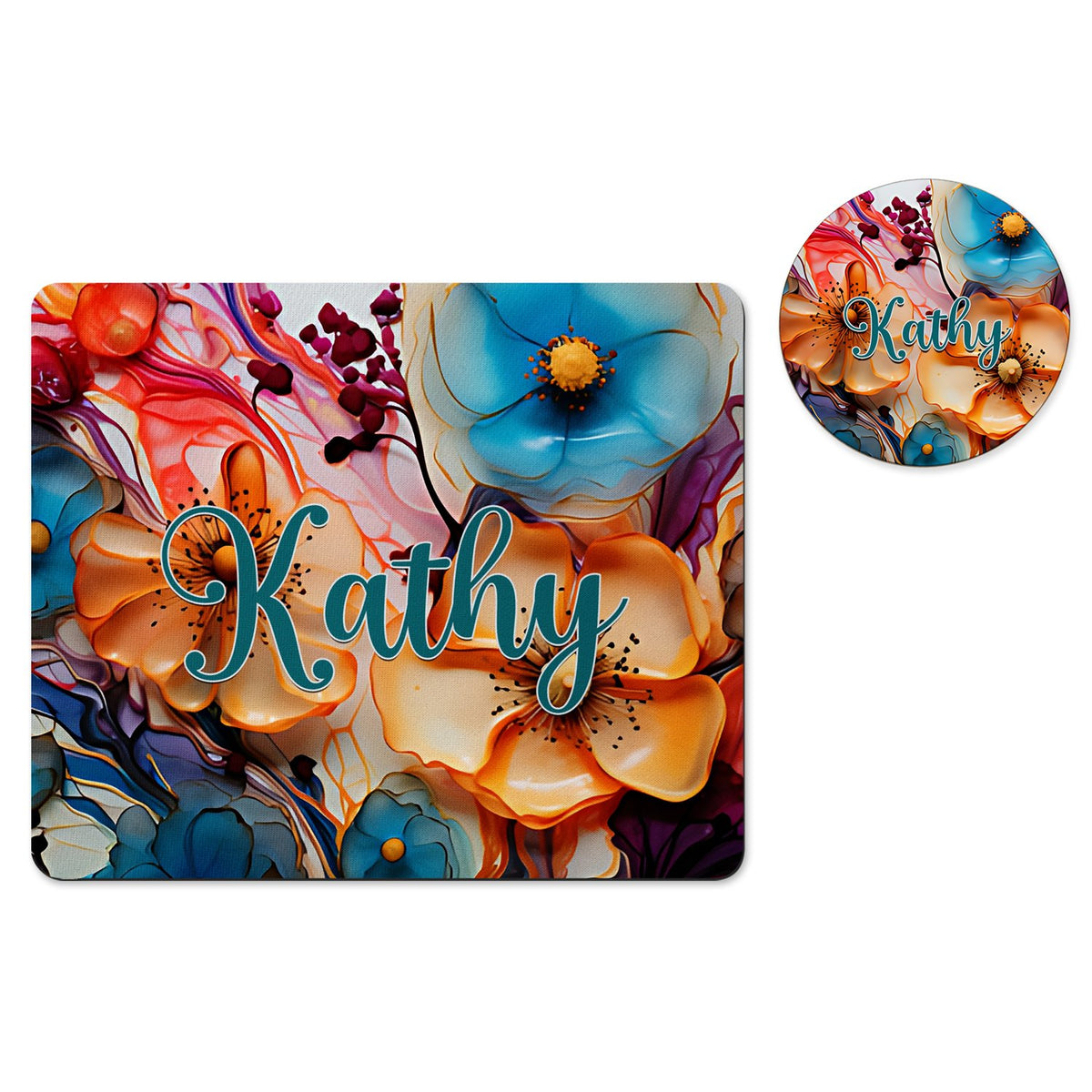 Poppy floral desk set