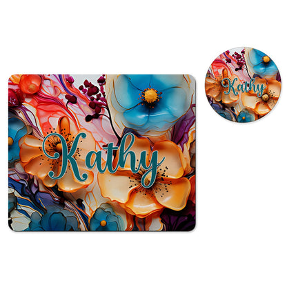 Poppy floral desk set