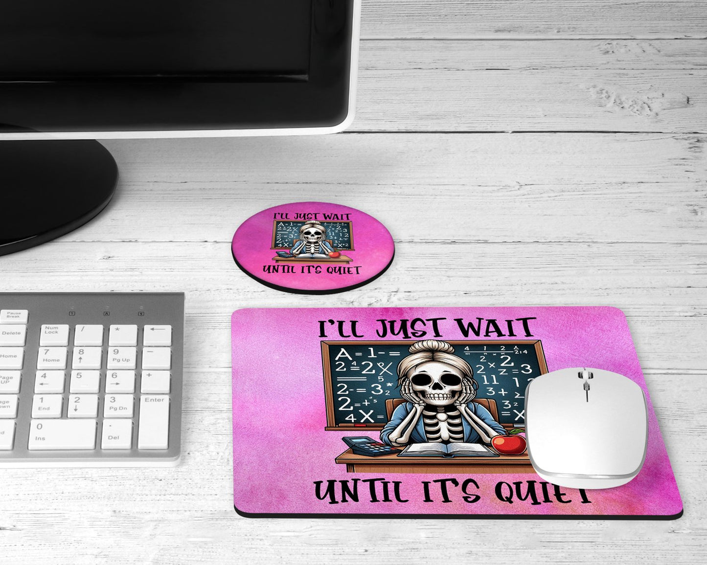 Funny teacher desk set