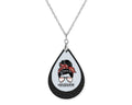 Baseball Mom Teardrop Shape Necklace