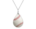 Baseball Teardrop Shape Necklace