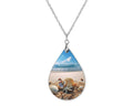 Beach Shore Starfish Teardrop Shape Necklace