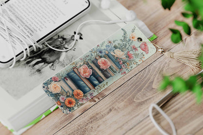 There is No Such Thing as Too Many Books Tote Bag Gift Set with Bookmark and Earrings