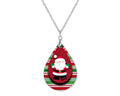 Cute Santa Teardrop Shape Necklace