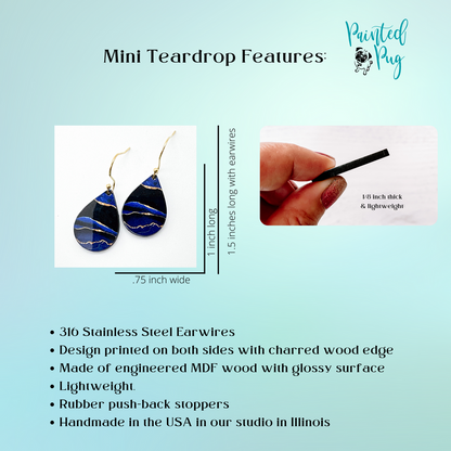 Nautical 4th of July Gnome Earrings