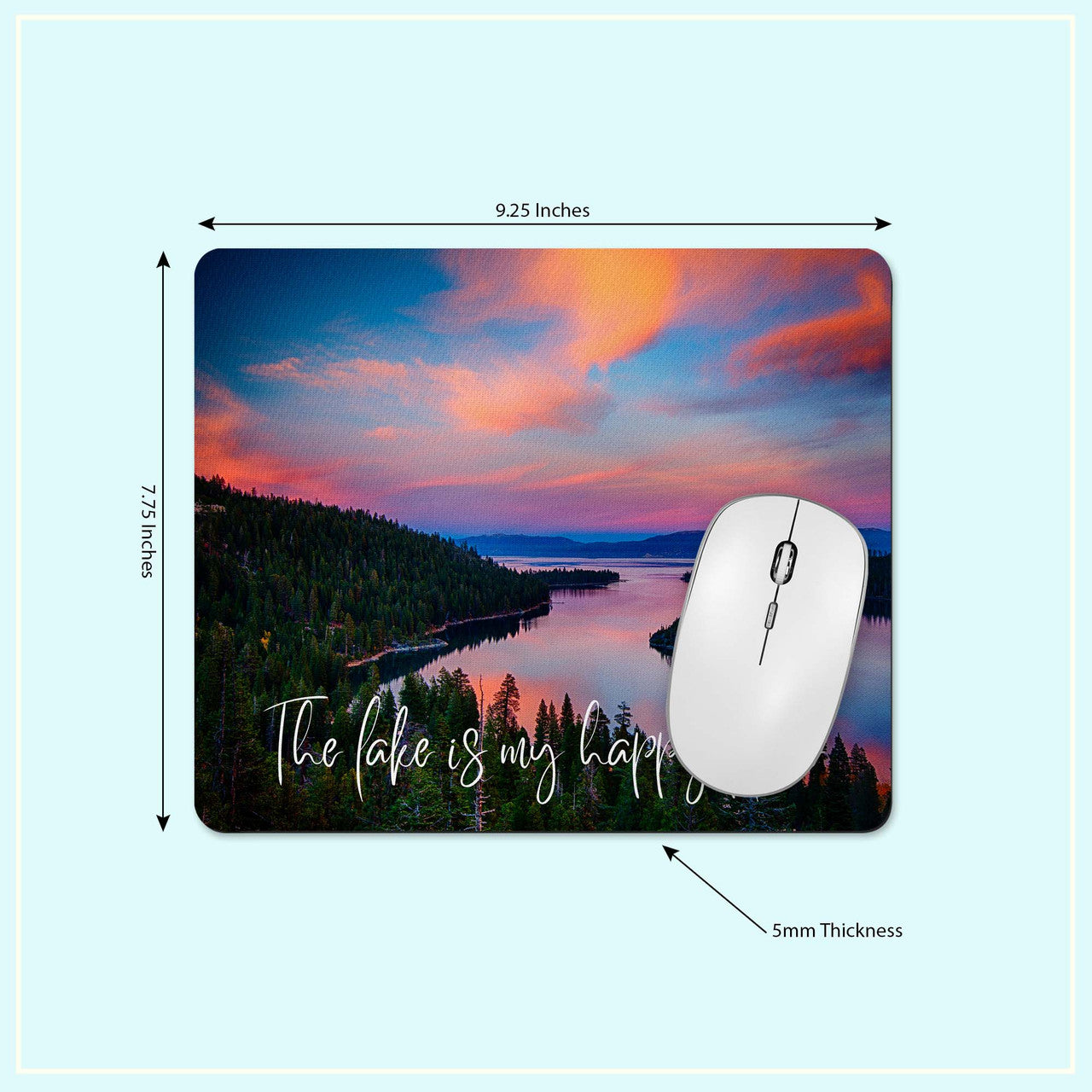Lake Life Mousepad Coaster Set