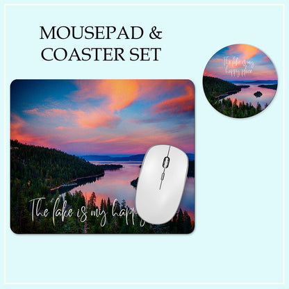 Lake Life Mousepad Coaster Set
