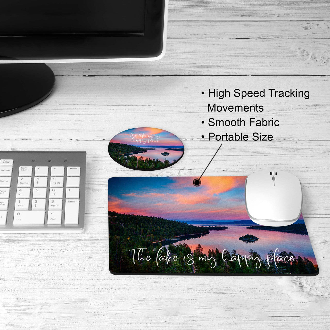 Lake Life Mousepad Coaster Set