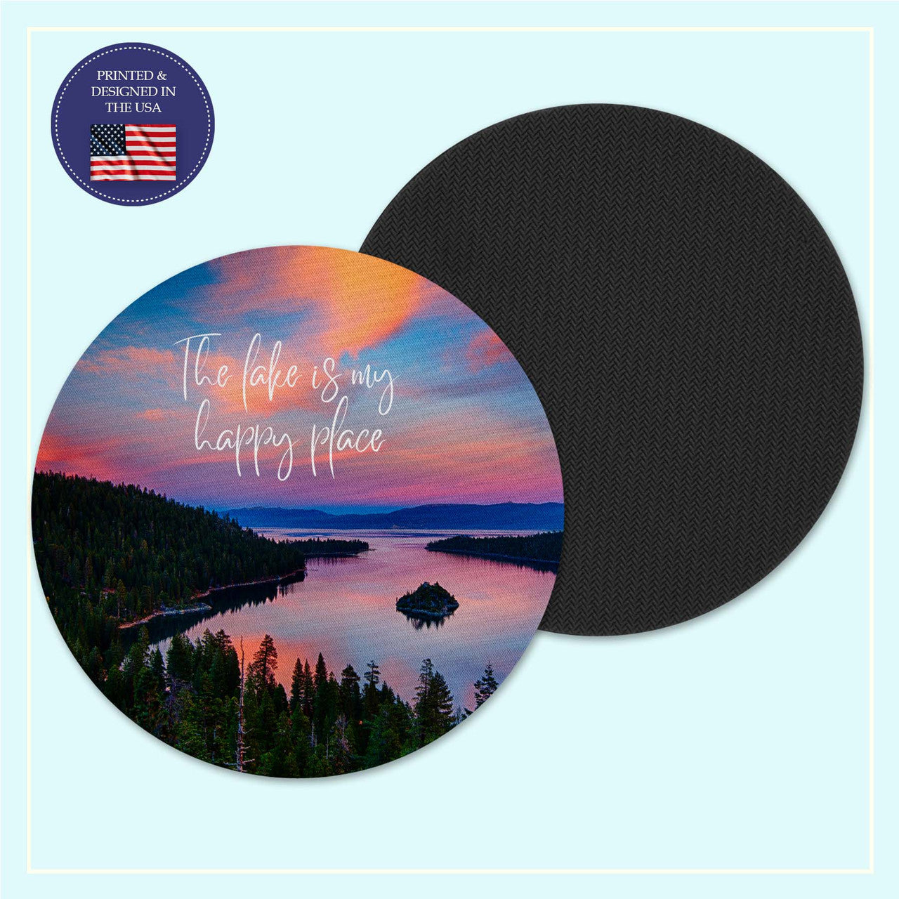 Lake Life Mousepad Coaster Set