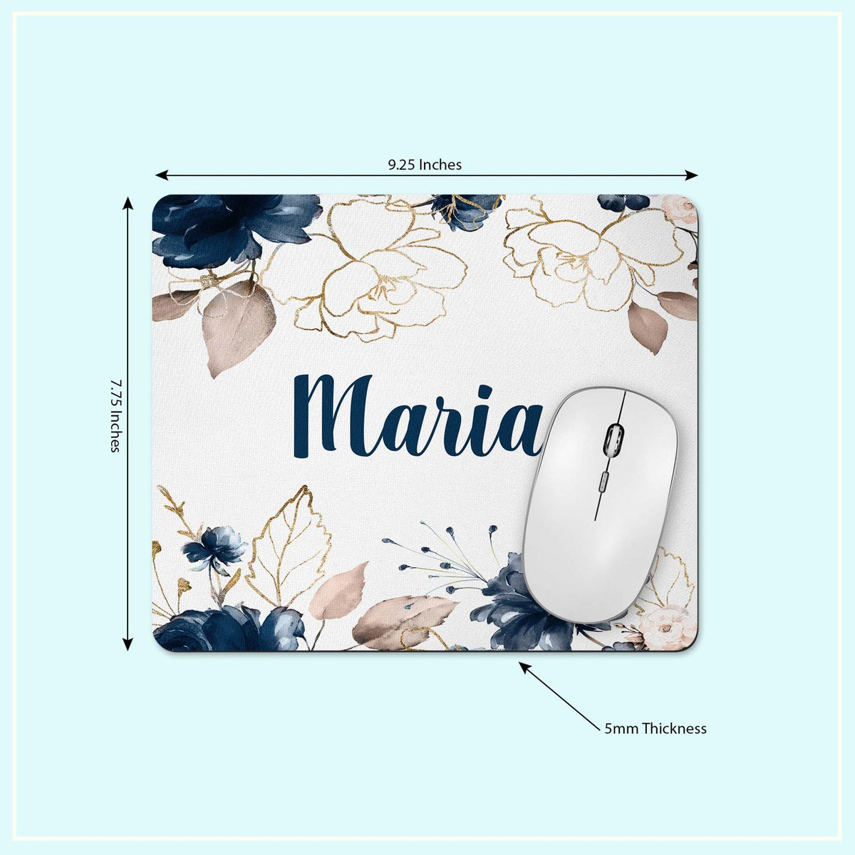 Mousepad and coaster dimensions