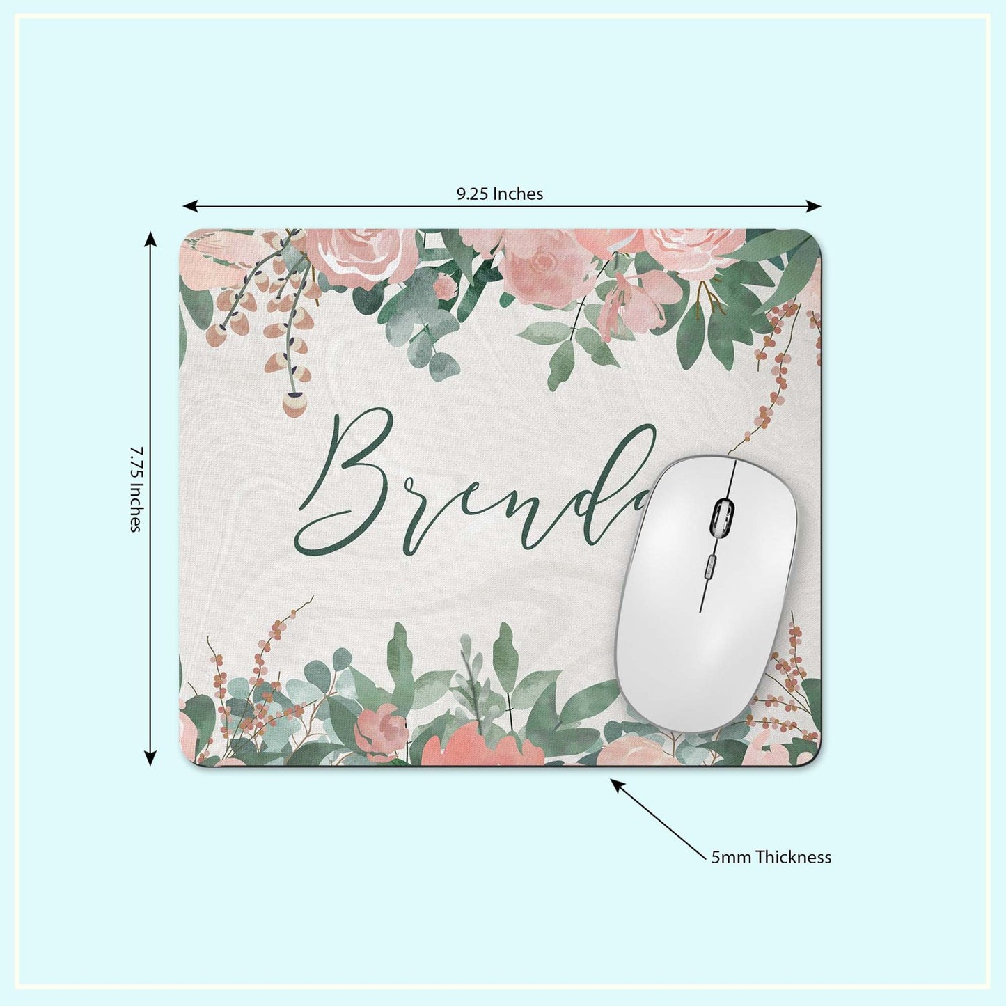 Mousepad and coaster dimensions