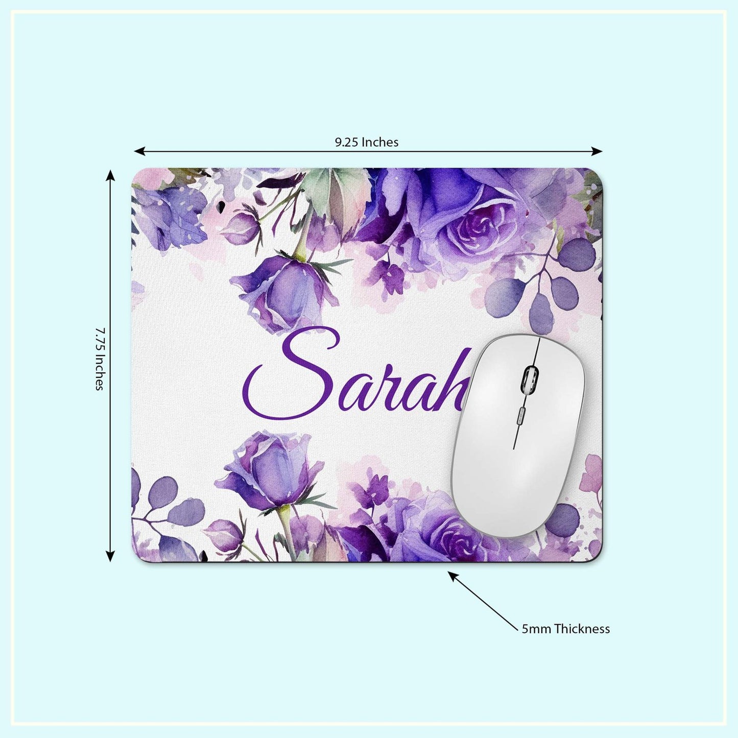 Mousepad and coaster dimensions