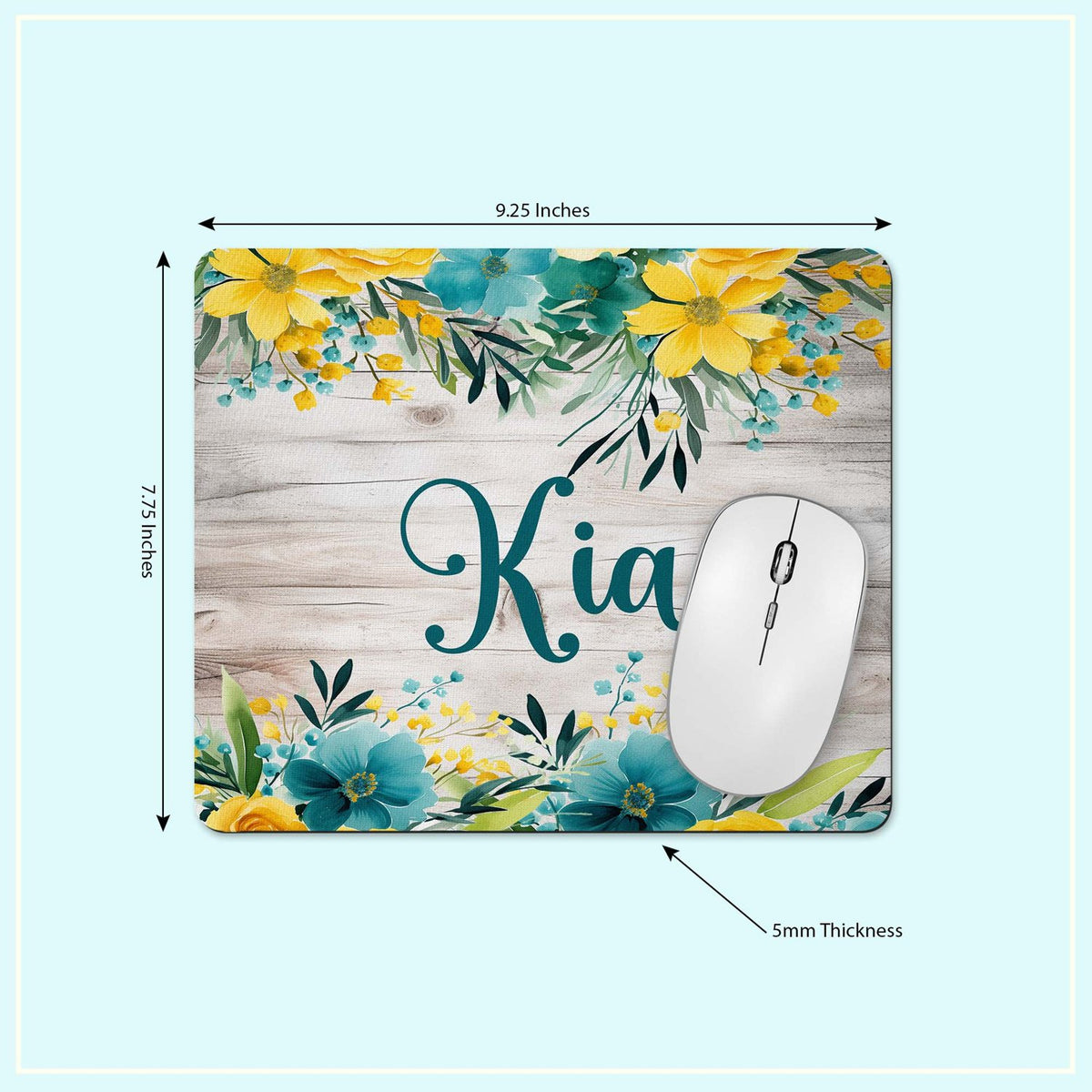 Mousepad and coaster dimensions