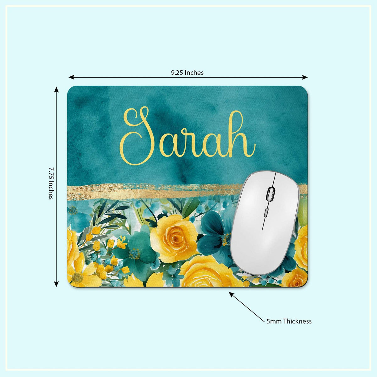 Mousepad and coaster dimensions