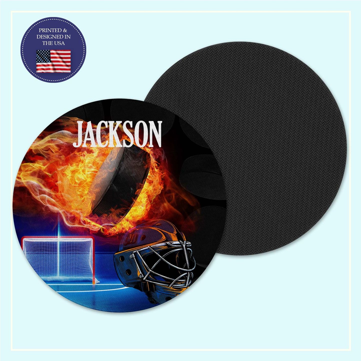 Hockey neoprene coaster