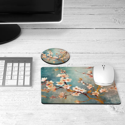 Cherry blossom desk set on a desk
