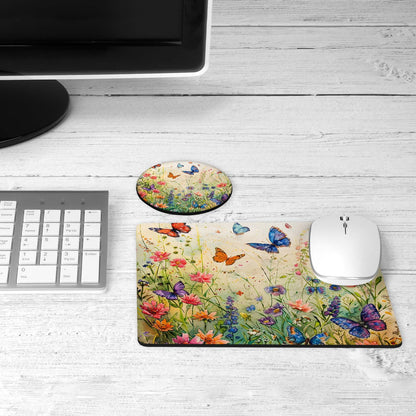 Butterfly wildflower desk set on a desk