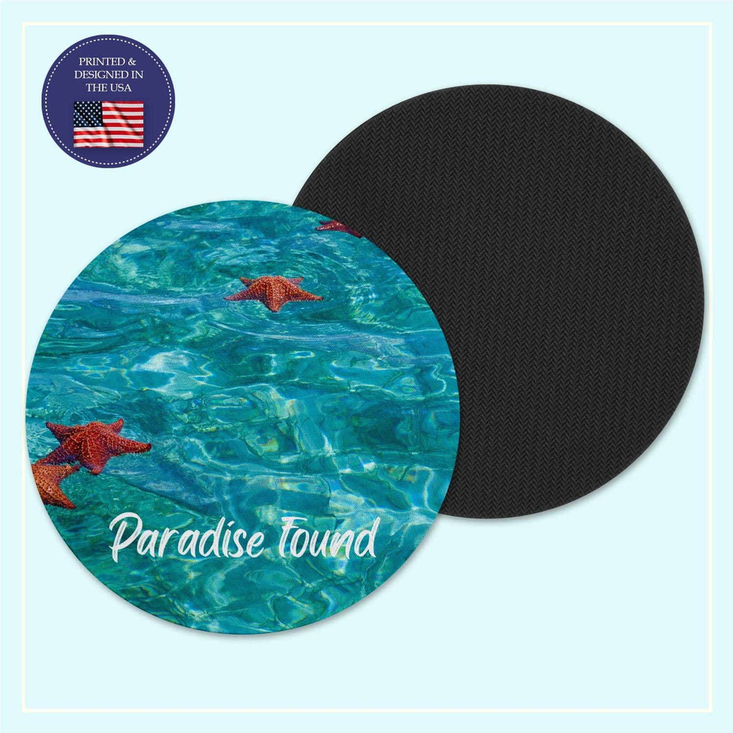 Starfish neoprene coaster