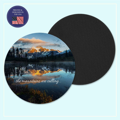 Mountain neoprene coaster