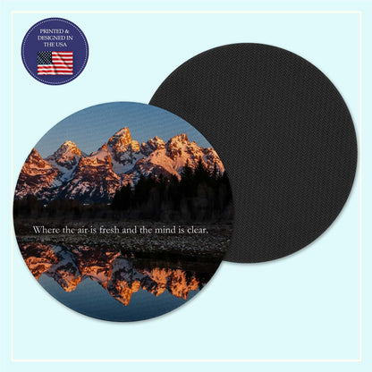 Mountain neoprene coaster