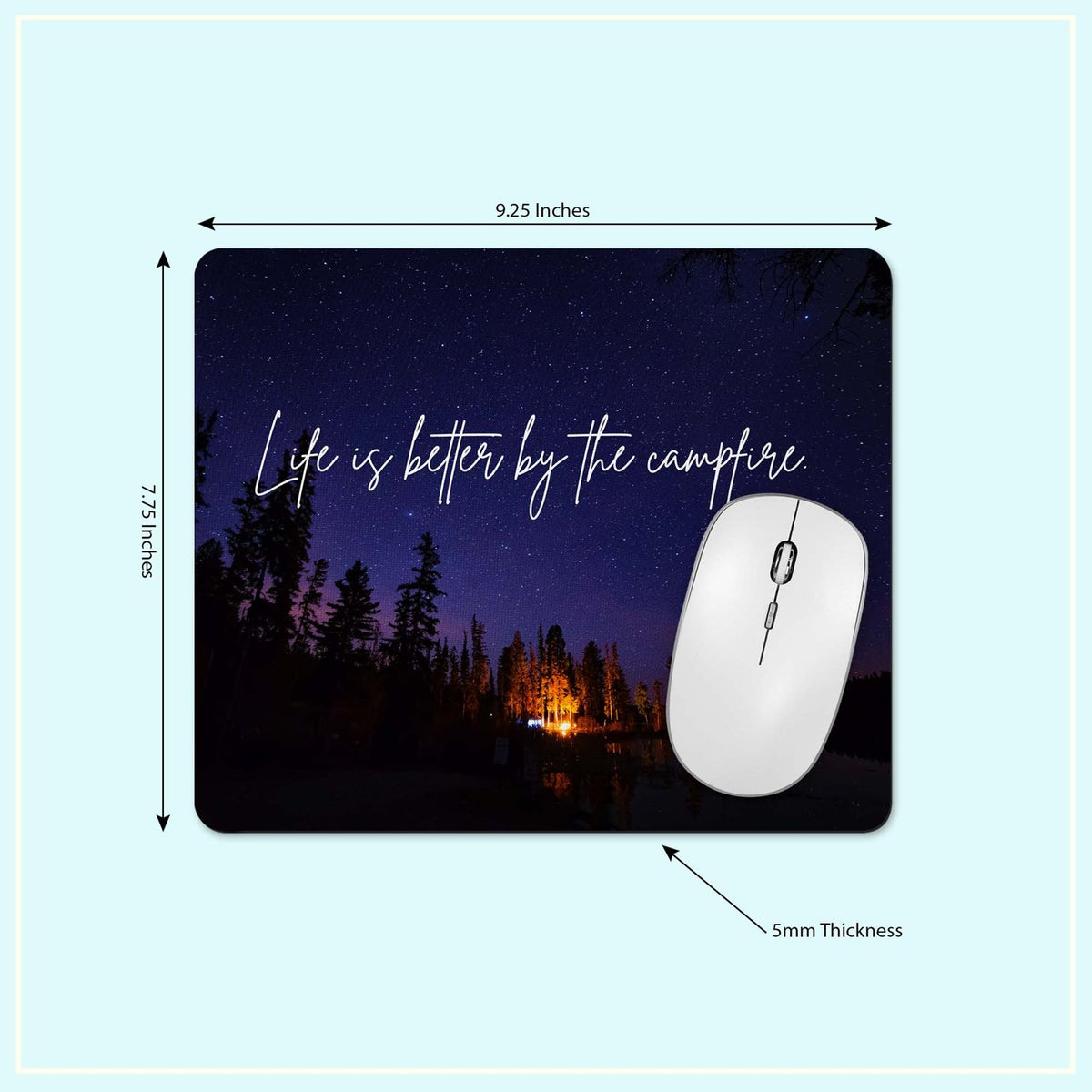 Mousepad and coaster dimensions