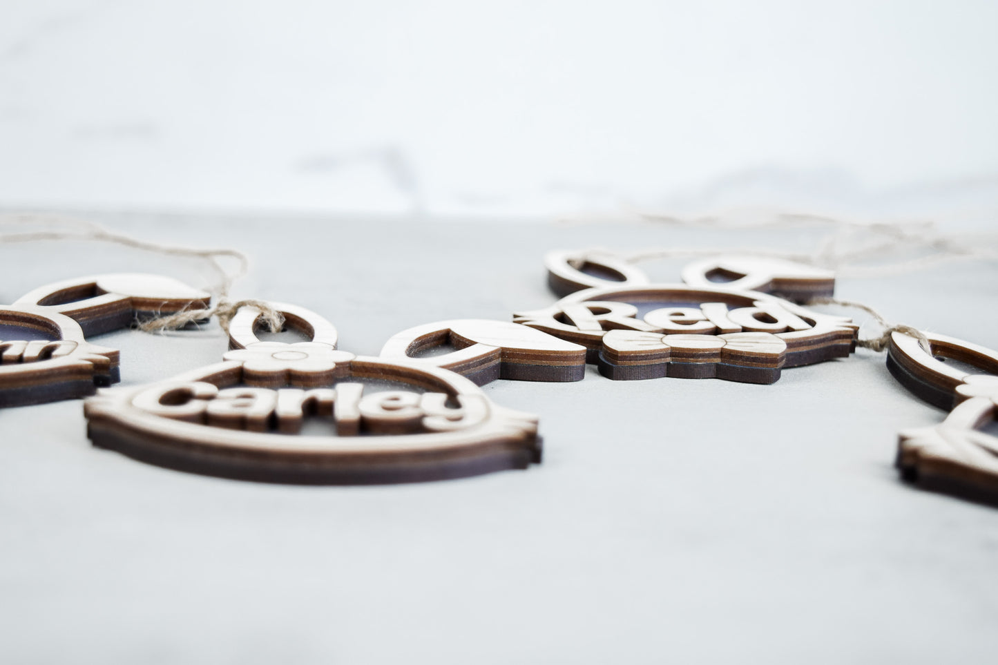 Personalized Easter Bunny Basket Tag – Wooden Bunny Name Tag