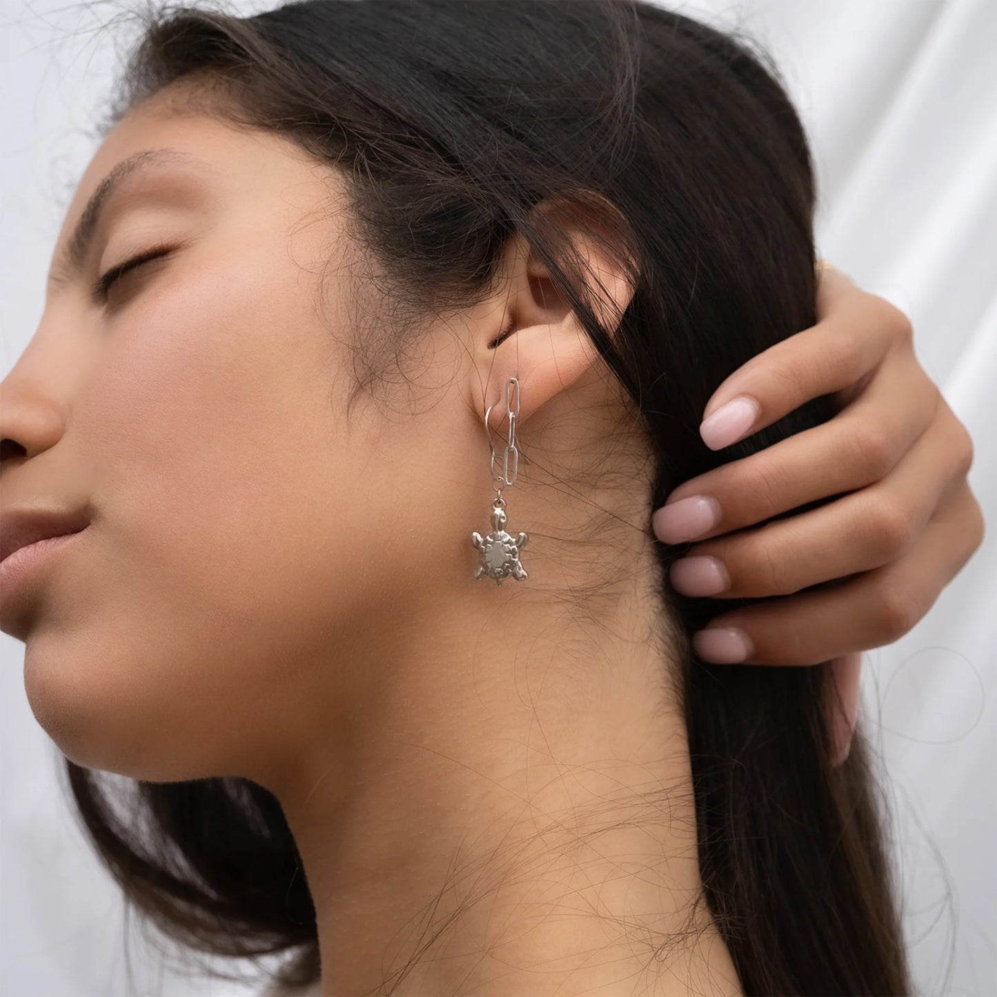 Delicate Chain Link Earrings – 18K Gold or Silver Stainless Steel