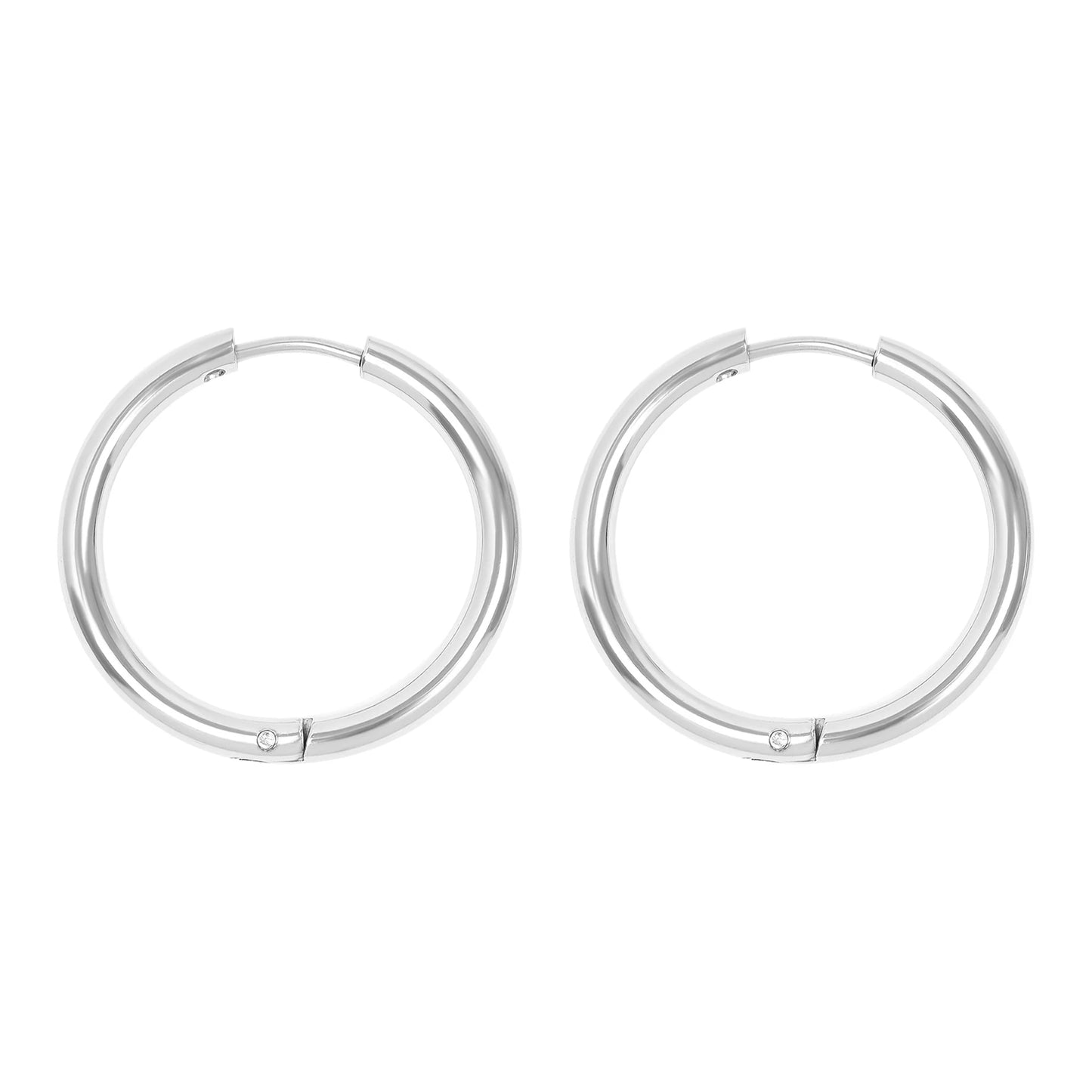 Classic Hoop Earrings – 18K Gold or Silver Stainless Steel