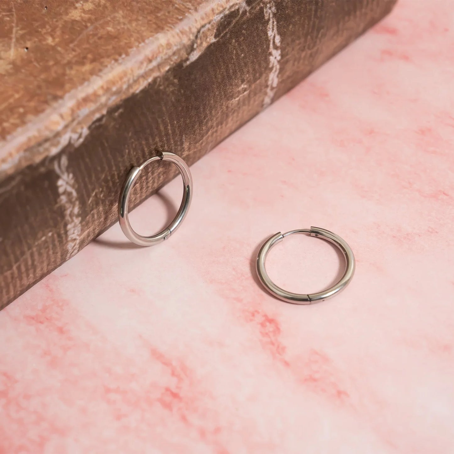 Classic Hoop Earrings – 18K Gold or Silver Stainless Steel