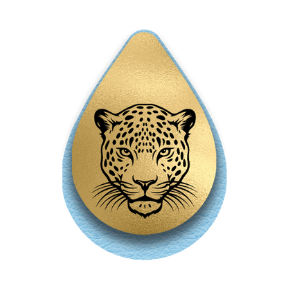 Handmade Light Blue and Gold Jaguar Earrings | School Spirit Sports Earrings | Game Day Fan Gift