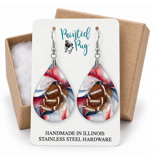 Football Earrings gift box