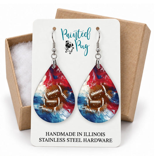 Football Earrings gift box