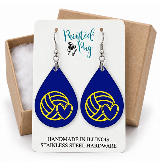 Volleyball Earrings gift box