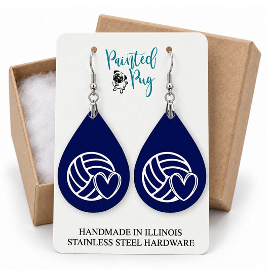 Volleyball Earrings gift box